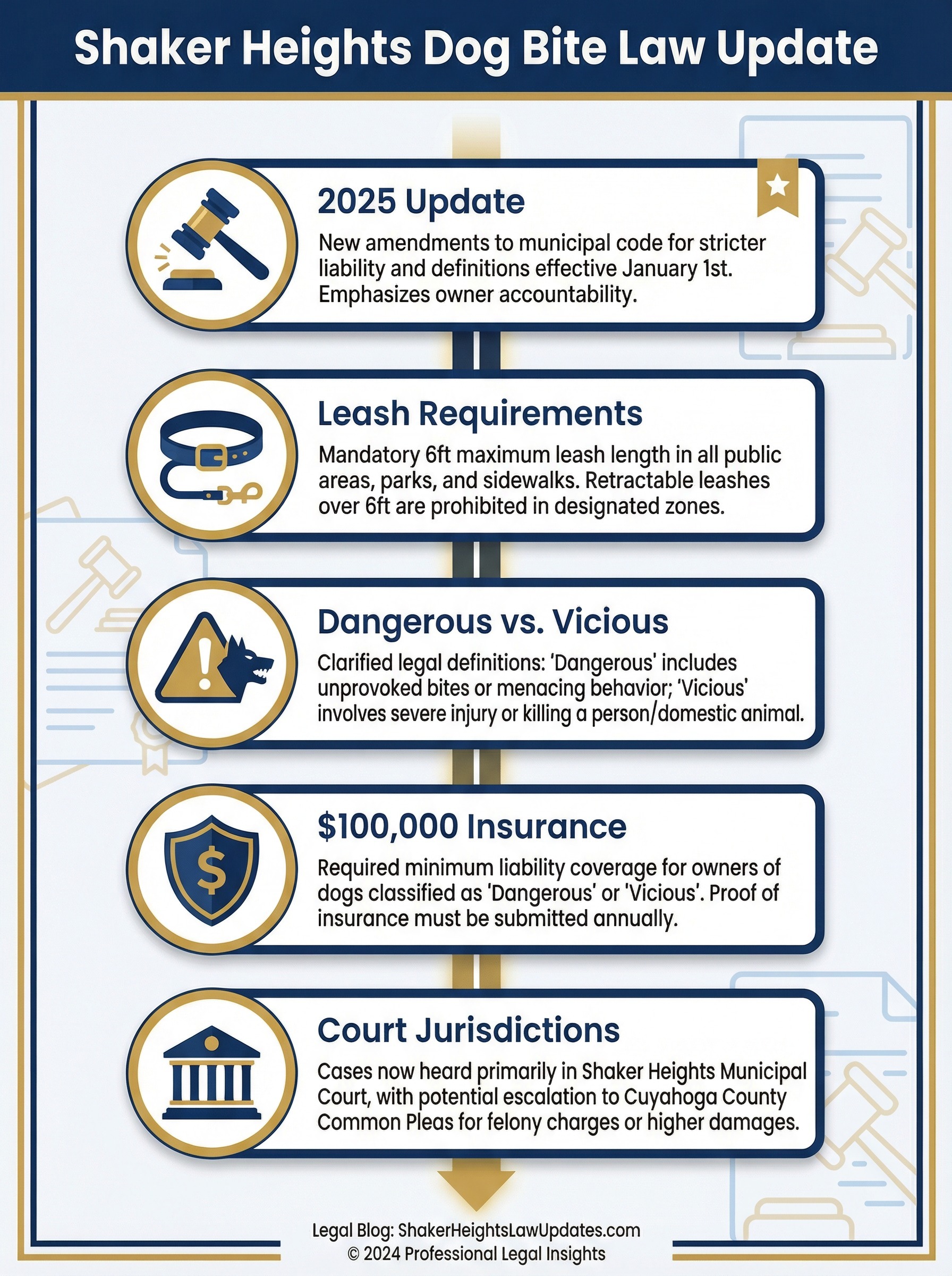 Shaker Heights Dog Law Updates Infographic
